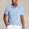 AZURE Herren Ralph Lauren Custom Slim Fit Terry Poloshirts