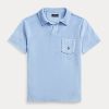 AZURE Herren Ralph Lauren Custom Slim Fit Terry Poloshirts