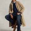 Beige Herren Ralph Lauren gewebte Baumwoll-Wandermäntel