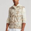 Beige Herren Ralph Lauren GolfGolf-Camo Wasserabweisende Packable Gilet Jacken