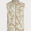 Beige Herren Ralph Lauren GolfGolf-Camo Wasserabweisende Packable Gilet Jacken
