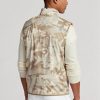 Beige Herren Ralph Lauren GolfGolf-Camo Wasserabweisende Packable Gilet Jacken