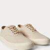 Beige Ralph Lauren Canvas-Sneaker für Herren