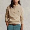 Beige Ralph Lauren Herren Pullover mit Kapuze aus strukturierter Baumwolle