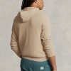 Beige Ralph Lauren Herren Pullover mit Kapuze aus strukturierter Baumwolle