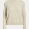 Beige Ralph Lauren Kaschmirpullover mit Rundhalsausschnitt für Damen