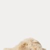 Beige Ralph Lauren Sydni Flache Schuhe aus Kunstpelz für Damen