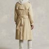 Beige Ralph Lauren Trenchcoats aus Stretch-Baumwolle für Herren