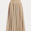 Beige Ralph Lauren Witley Stretch-Flanellröcke für Damen