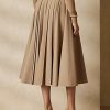 Beige Ralph Lauren Witley Stretch-Flanellröcke für Damen