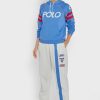 Beigefarbene Jogginghose mit seitlichen Streifen von Ralph Lauren für Damen