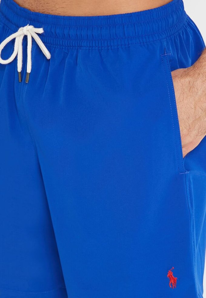 Blaue Badeshorts mit Kordelzug für Herren von Ralph Lauren