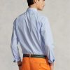Blaue, gestreifte Performance-Hemden im Custom Fit für Herren von Ralph Lauren