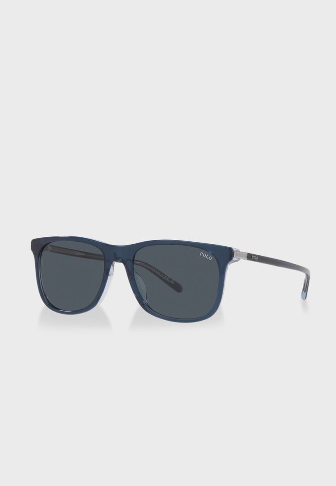 Blaue Herren-Wayfarer-Sonnenbrille Ralph Lauren 0Ph4186U