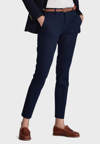 Blaue maßgeschneiderte Hosen von Ralph Lauren für Damen