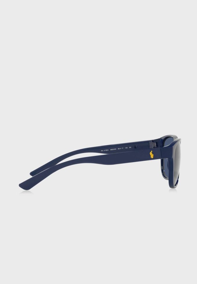 Blaue ovale Sonnenbrille von Ralph Lauren für Herren