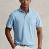 Blaue Poloshirts aus Baumwolle und Leinen im Classic Fit von Ralph Lauren für Herren
