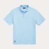 Blaue Poloshirts aus Baumwolle und Leinen im Classic Fit von Ralph Lauren für Herren