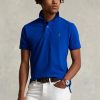 Blaue Poloshirts aus Mesh im Slim Fit von Ralph Lauren für Herren