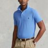 Blaue Poloshirts aus Mesh im Slim Fit von Ralph Lauren für Herren