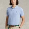 Blaue Poloshirts aus Mesh im Slim Fit von Ralph Lauren für Herren