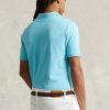 Blaue Poloshirts aus Mesh im Slim Fit von Ralph Lauren für Herren