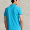 Blaue Poloshirts aus Mesh im Slim Fit von Ralph Lauren für Herren