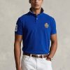 Blaue Poloshirts aus Mesh mit klassischer Passform von Ralph Lauren für Herren