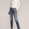 Blaue Ralph Lauren 861 High-Rise Skinny Jeans für Damen