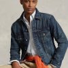 Blaue Ralph Lauren Denim Truckerjacken für Herren