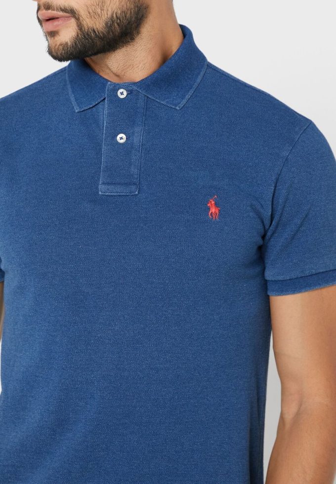 Blaue Ralph Lauren Essential Poloshirts für Herren