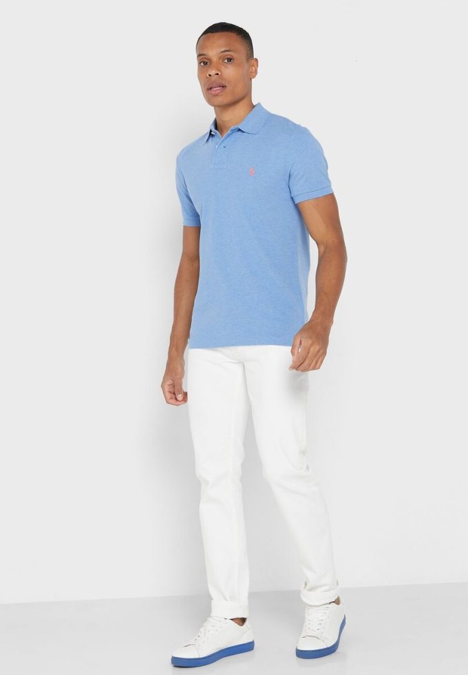 Blaue Ralph Lauren Essential Poloshirts für Herren