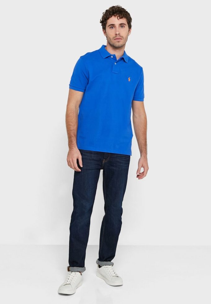 Blaue Ralph Lauren Essential Poloshirts für Herren