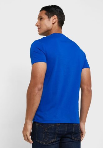 Blaue Ralph Lauren Essential T-Shirts mit Rundhalsausschnitt für Herren