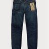 Blaue Ralph Lauren High Slim Bayview Selvedge Jeans für Herren