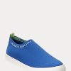 Blaue Ralph Lauren Jordyn Slip-On-Sneakers für Damen