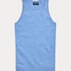 Blaue Ralph Lauren Kaschmir-Tanktops für Damen