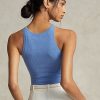 Blaue Ralph Lauren Kaschmir-Tanktops für Damen