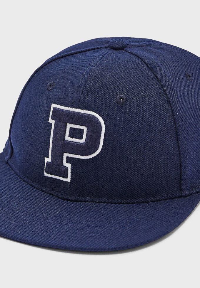 Blaue Ralph Lauren Logo Curved Peak Hüte für Herren
