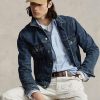 Blaue Ralph Lauren Oxford-Westernhemden im Classic Fit für Herren