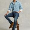 Blaue Ralph Lauren Sullivan Slim Performance Stretchjeans für Herren
