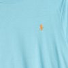 Blaue Ralph Lauren T-Shirts mit Rundhalsausschnitt für Damen