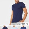 Blaue Ralph Lauren T-Shirts mit Rundhalsausschnitt im 3er-Pack für Herren