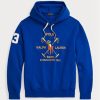 Blauer Fleece-Hoodie „Big Polo Crest“ von Ralph Lauren für Herren