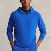 Blauer French Terry-Kapuzenpullover von Ralph Lauren für Herren