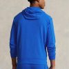 Blauer French Terry-Kapuzenpullover von Ralph Lauren für Herren