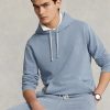 Blauer Ralph Lauren Fleece-Hoodie aus Bio-Baumwolle für Herren