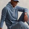 Blauer Ralph Lauren Fleece-Hoodie aus Bio-Baumwolle für Herren