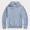 Blauer Ralph Lauren Fleece-Hoodie aus Bio-Baumwolle für Herren