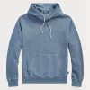 Blauer Ralph Lauren Fleece-Hoodie aus Bio-Baumwolle für Herren